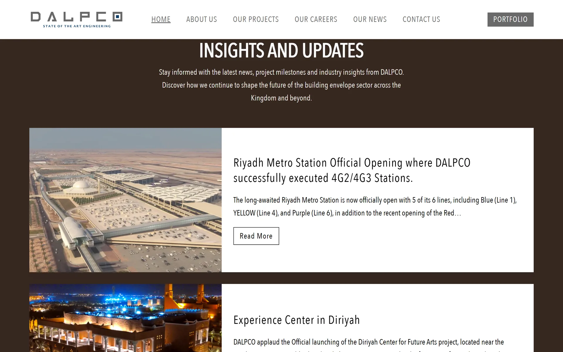 DALPCO news and milestones section