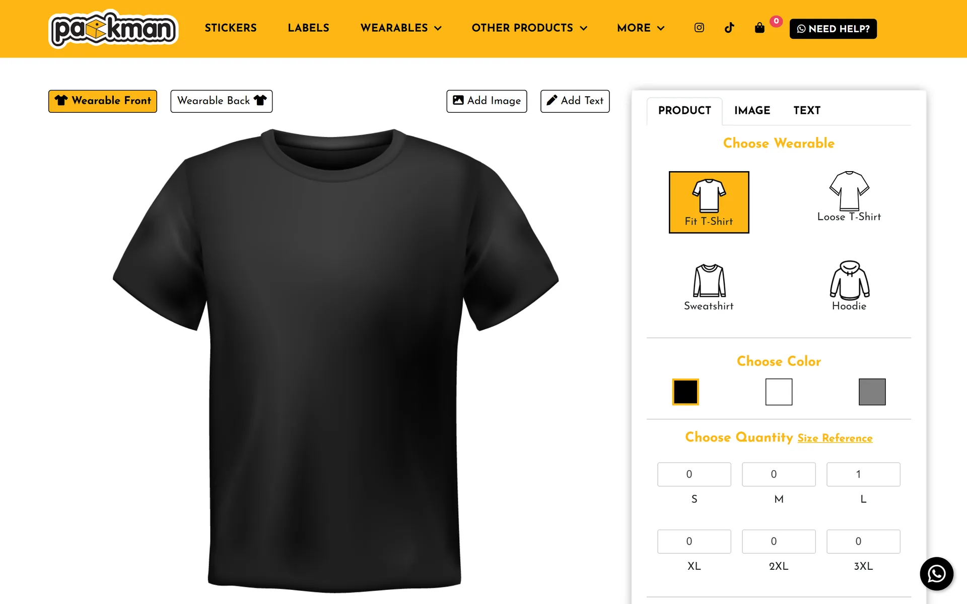 Packman wearables designer for T-shirts and hoodies