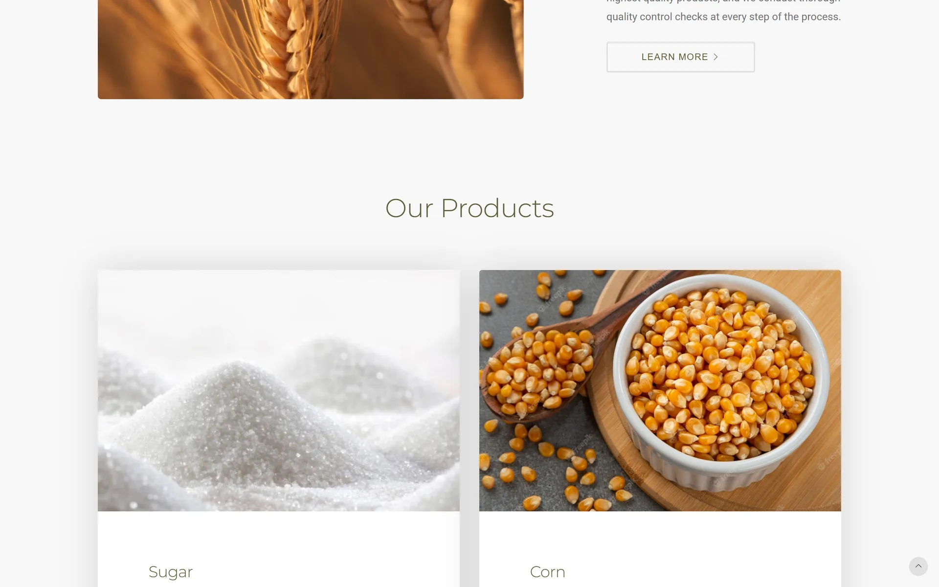 Arcane Stir product cards on the home page