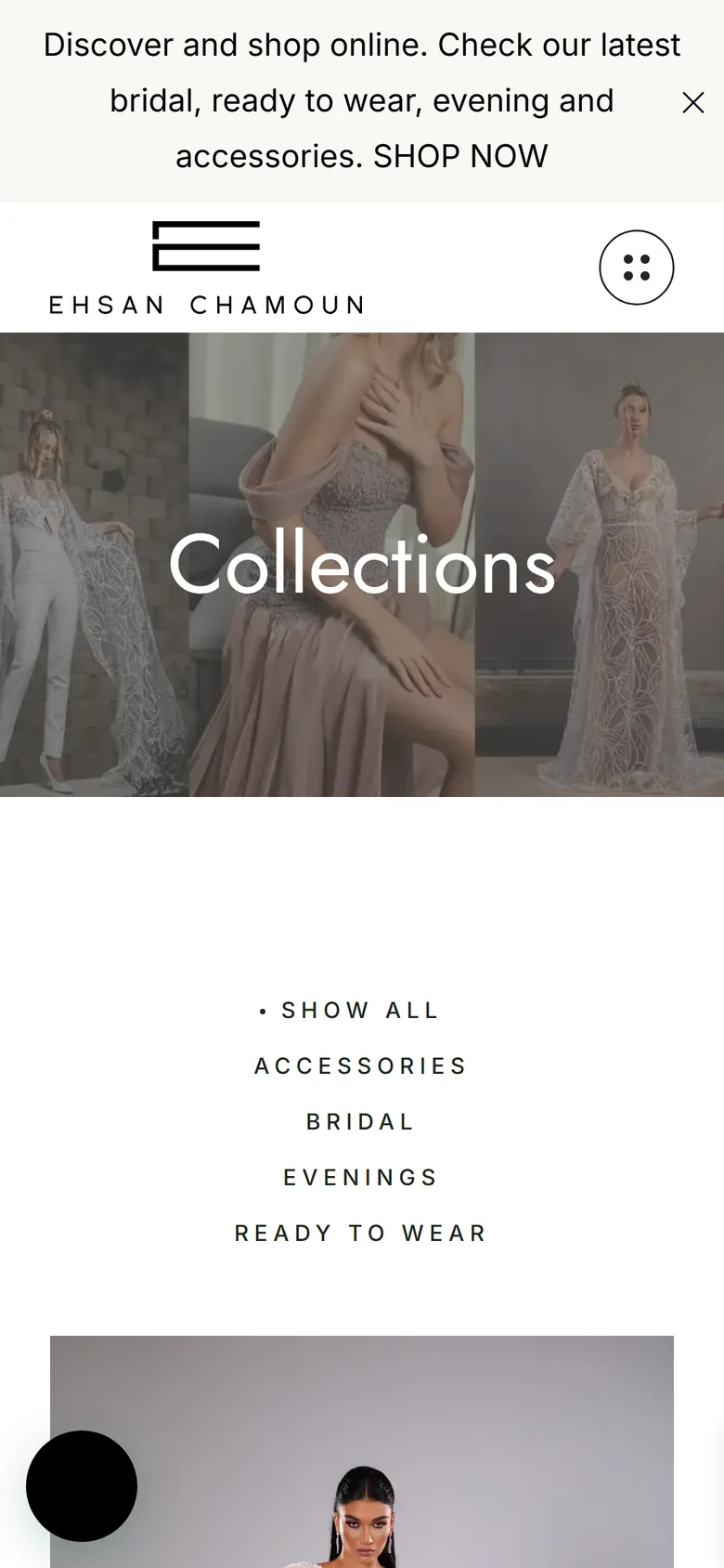Ehsan Chamoun collections on mobile