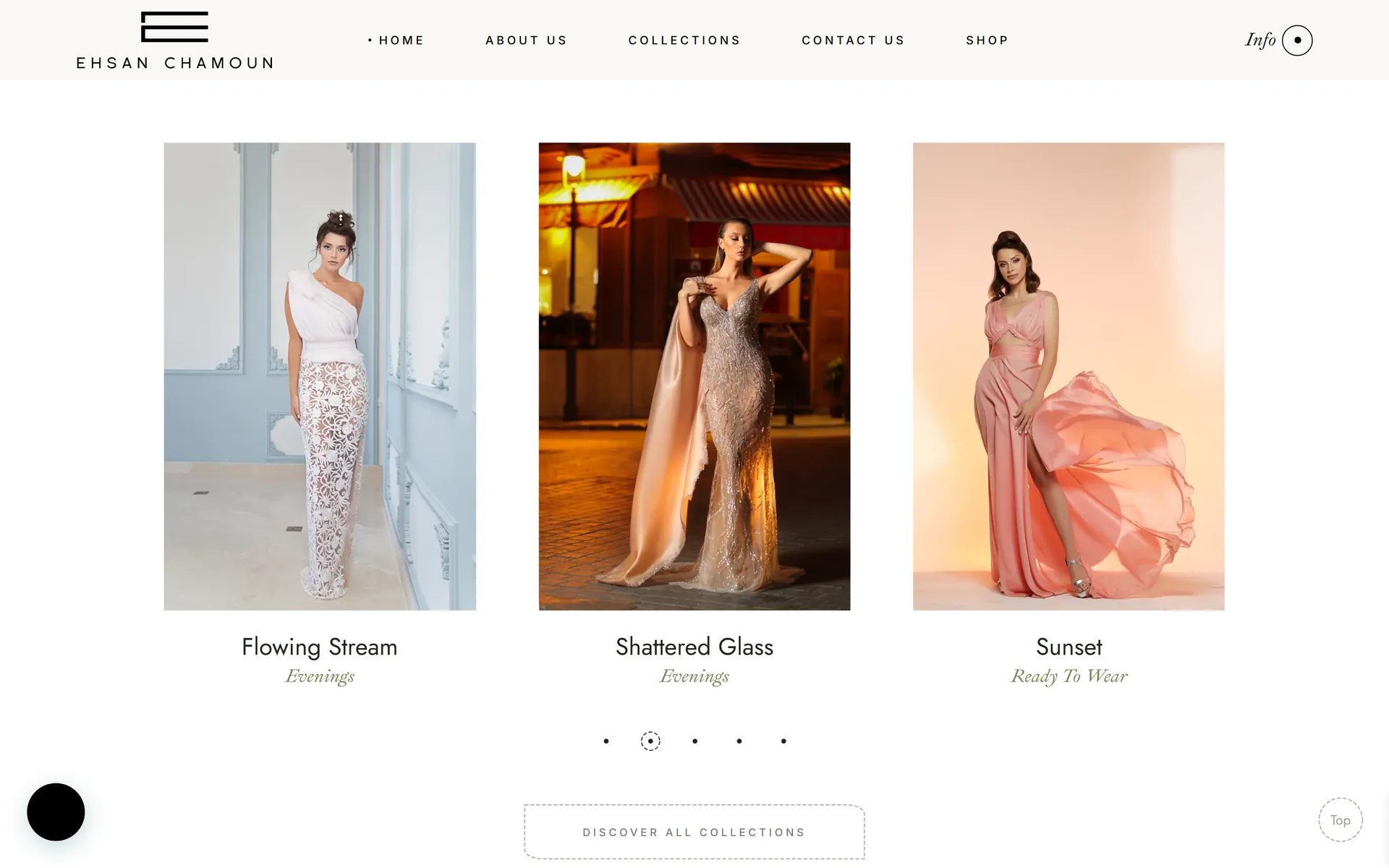 Ehsan Chamoun latest collections slider