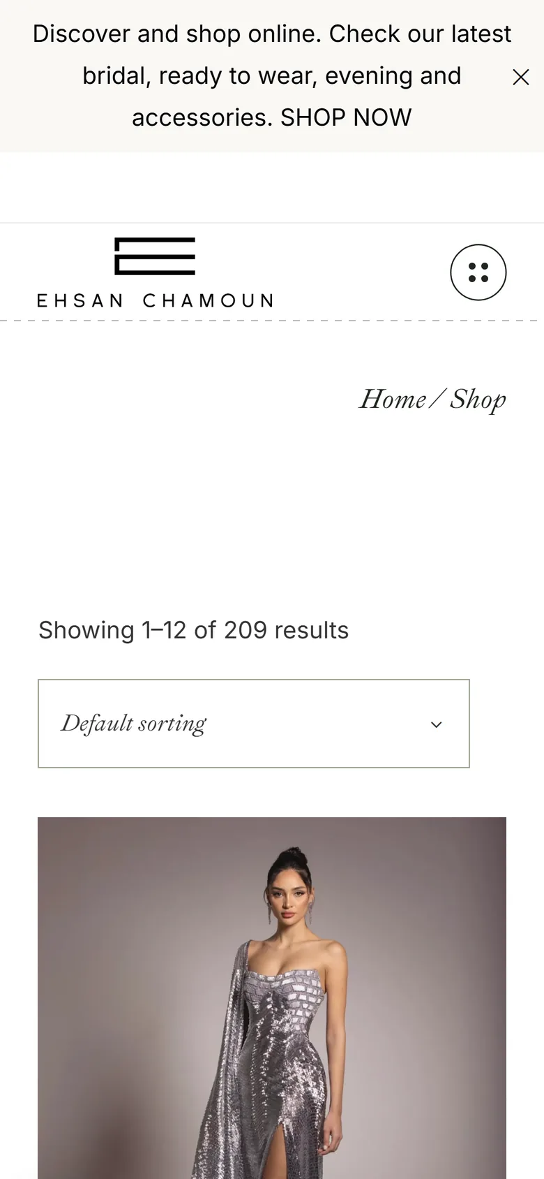 Ehsan Chamoun shop on mobile