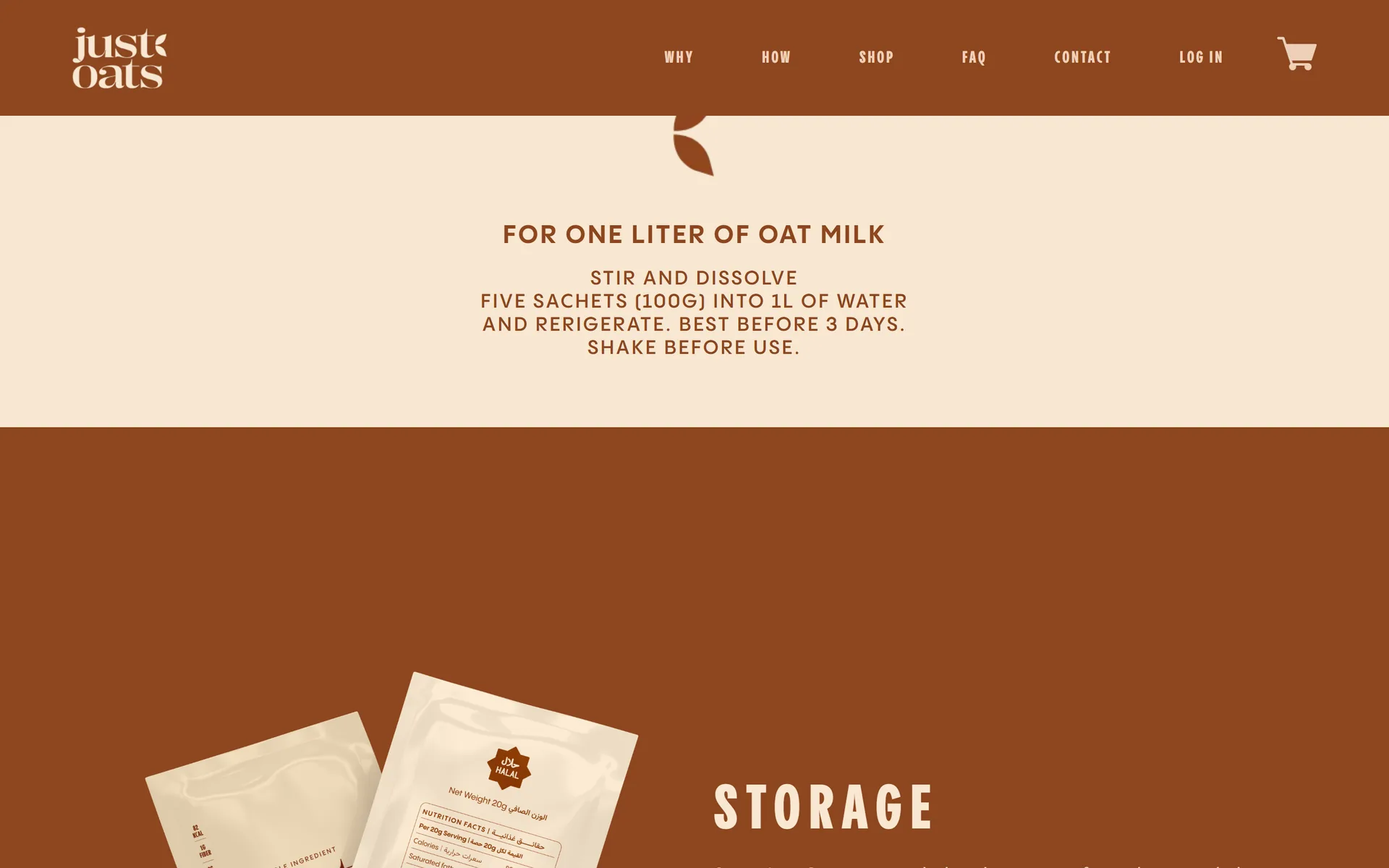 Just Oats how to make one litre of oat milk