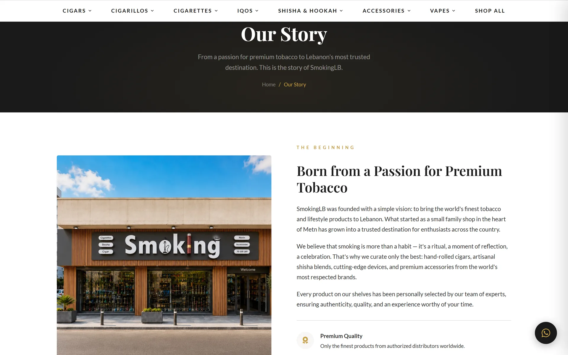 SmokingLB our story page