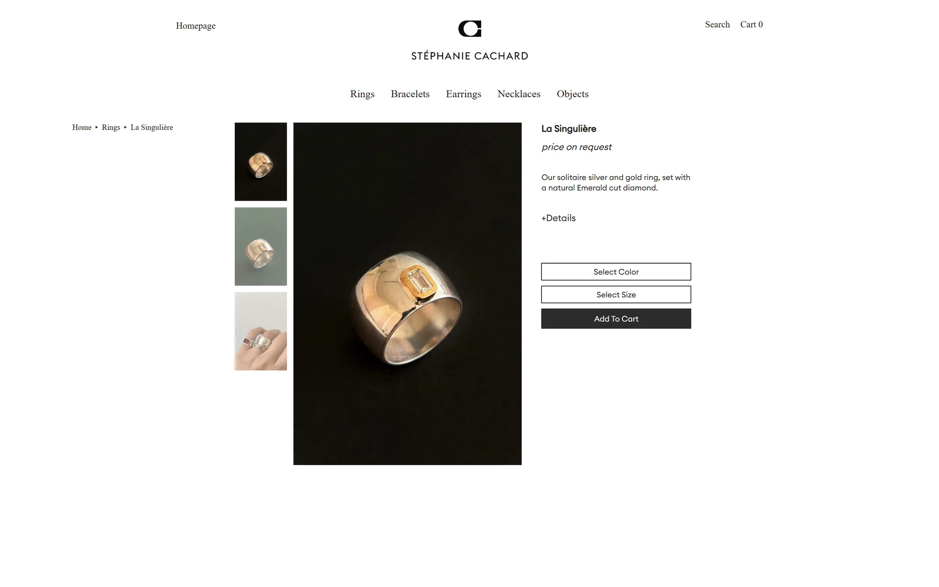 Stéphanie Cachard one-of-a-kind ring with price on request