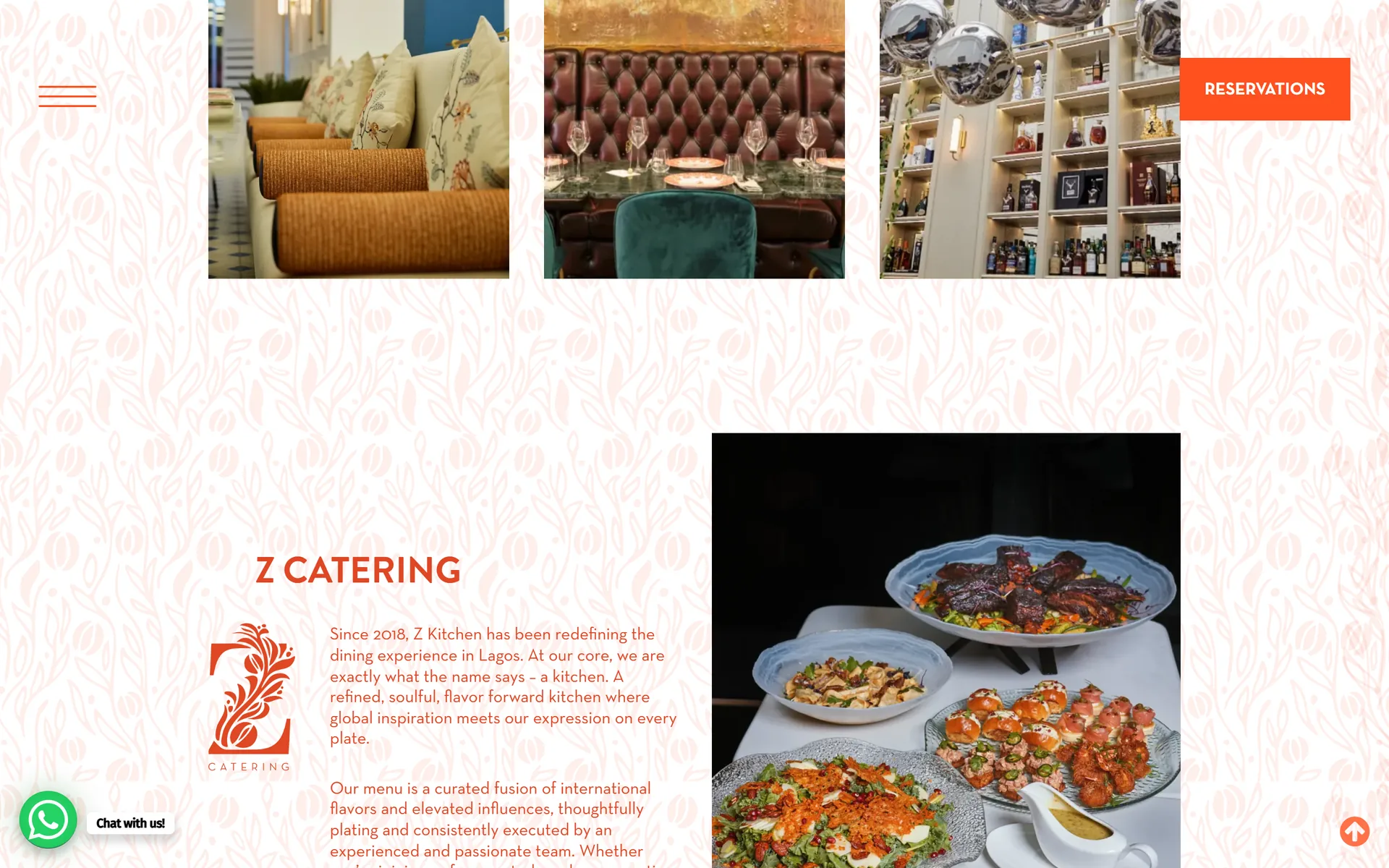 Z Catering section